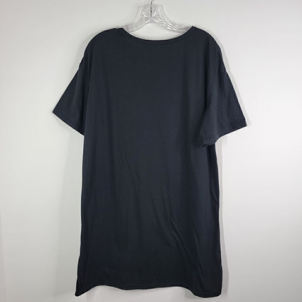 ZANZEA COLLECTION Choker V-Neck Short Sleeves Tshirt Dress Black Size XXL - Picture 5 of 5